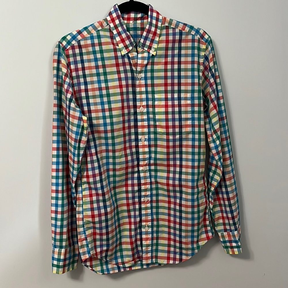 J.Crew Light Weight Button Down Long Sleeve Slim Fit Shirt